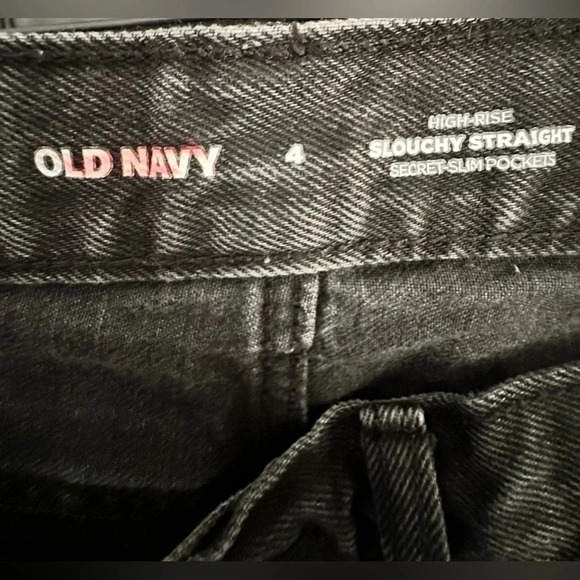 Old Navy black washed high rise jeans - Picture 3 of 8